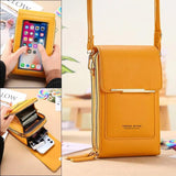 Women's Touch Screen Shoulder Bag with Cell Phone Pocket