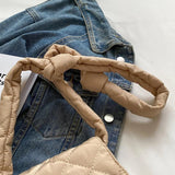 Rabbit Toys Shoulder Bag Rhombic Lattice Small Underarm Bag