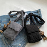 Rabbit Toys Shoulder Bag Rhombic Lattice Small Underarm Bag