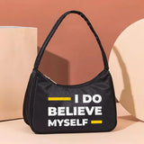 Phrase Pattern Waterproof Clutch Bag Women Shoulder Bags