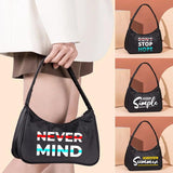 Phrase Pattern Waterproof Clutch Bag Women Shoulder Bags