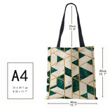 Geometry Shoulder Bag Harajuku Shopper Handbag Cotton Travel Tote
