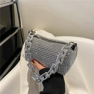 Bling Diamond Small Crossbody Messenger Bag