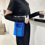 Transparent Jelly Bag Envelope Shoulder Diagonal Bag