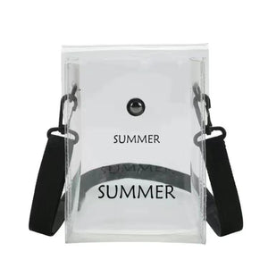 Transparent Jelly Bag Envelope Shoulder Diagonal Bag
