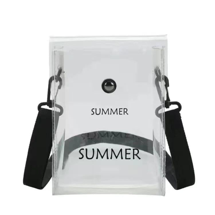 Transparent Jelly Bag Envelope Shoulder Diagonal Bag