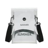 Transparent Jelly Bag Envelope Shoulder Diagonal Bag