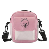 Canvas Womens Phone Bag Shoulder Messenger Hit Flap Purse Casual Handbag