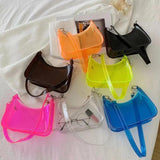 Women's Jelly Bag Beach Shoulder Bags Hot Girls Purse Handbags
