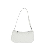 Women Geometric PU Leather Shoulder Handbag Checker Pattern