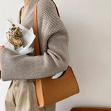 Vintage Felt Shoulder Bag Pure Printed Handbag Multifunctional Ladies Bag