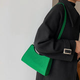 Vintage Felt Shoulder Bag Pure Printed Handbag Multifunctional Ladies Bag