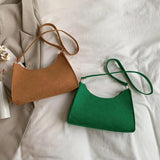 Vintage Felt Shoulder Bag Pure Printed Handbag Multifunctional Ladies Bag