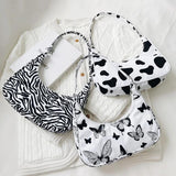 Animal Printing Underarm Bags Small Zipper Women Shoulder Travel Shopping Pouch