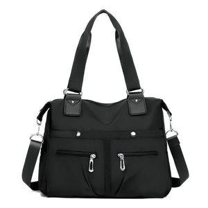 Waterproof Nylon Crossbody Bag Shoulder Strap Zipper Tote Bag