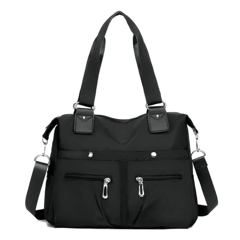 Waterproof Nylon Crossbody Bag Shoulder Strap Zipper Tote Bag