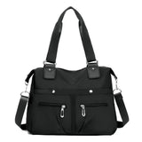 Waterproof Nylon Crossbody Bag Shoulder Strap Zipper Tote Bag