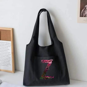 Canvas Tote Bag Ladies Travel Foldable Storage Bag Paint Printed
