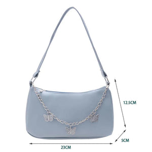 Women Butterfly Chain Shoulder Bags Ladies Small Shopper Bag Purse