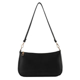 Vintage PU Leather Small Shoulder Underarm Bag Women Casual Solid Handbags