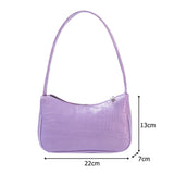 Crocodile Pattern Women's Small Shoulder Bag
