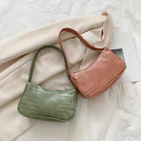 Crocodile Pattern Women's Small Shoulder Bag