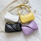 Crocodile Pattern Women's Small Shoulder Bag
