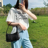 Crocodile Pattern Women's Small Shoulder Bag