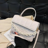 Plaid Chain Crossbody Bags Small Flap Top Handle Bags