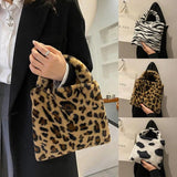 Soft Plush Furry Fluffy Totes for Women