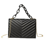 Thick Chain Small Square Bag Ladies Handbags Crossbody Bag