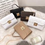 Women Chain Messenger Crossbody Bag Small Square Bag
