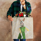 Rabbit Canvas Shoulder Bag Women Print Harajuku Casual Shopping travel Handbag