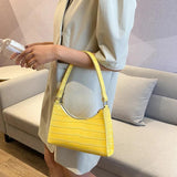 Retro Casual Shoulder Bag Women Leather Chain Handbag
