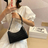 Retro Casual Shoulder Bag Women Leather Chain Handbag