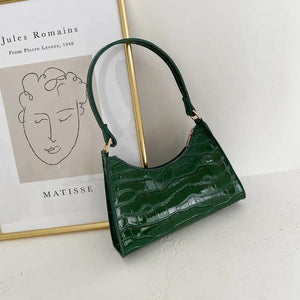 Retro Casual Shoulder Bag Women Leather Chain Handbag