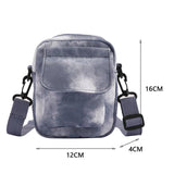 Vintage Canvas Crossbody Bag Women Flap Zipper Small Handbag