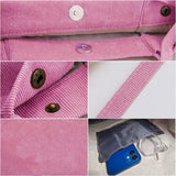 Female Corduroy Handbag Eco Organizer Women Shoulder Tote Bag