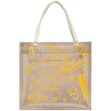 Clear Graffiti PVC Handbag Women Shoulder Beach Jelly Purse Tote Clutch