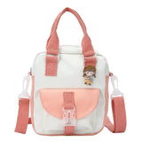 Cartoon Girl Student Messenger Bag Handbag Mobile Phone Bag Purses Crossbody Bag