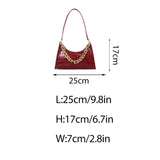 Plaid Pattern Women Tote Shoulder Bags Leather Chain Handbag