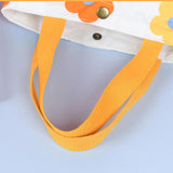 Canvas Bag Women's Hand Bag Cotton Linen Mummy Bag Mini Flower Double Sided