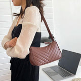 Quilted Shoulder Bags For Women Travel Clutch Handbag