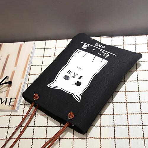 Canvas Printed Letters Bucket Bag Lady Tote Pouch Feminina Bolsas