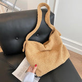 Women's Felt Shopper Bag Large Capacity Crossbody Tote