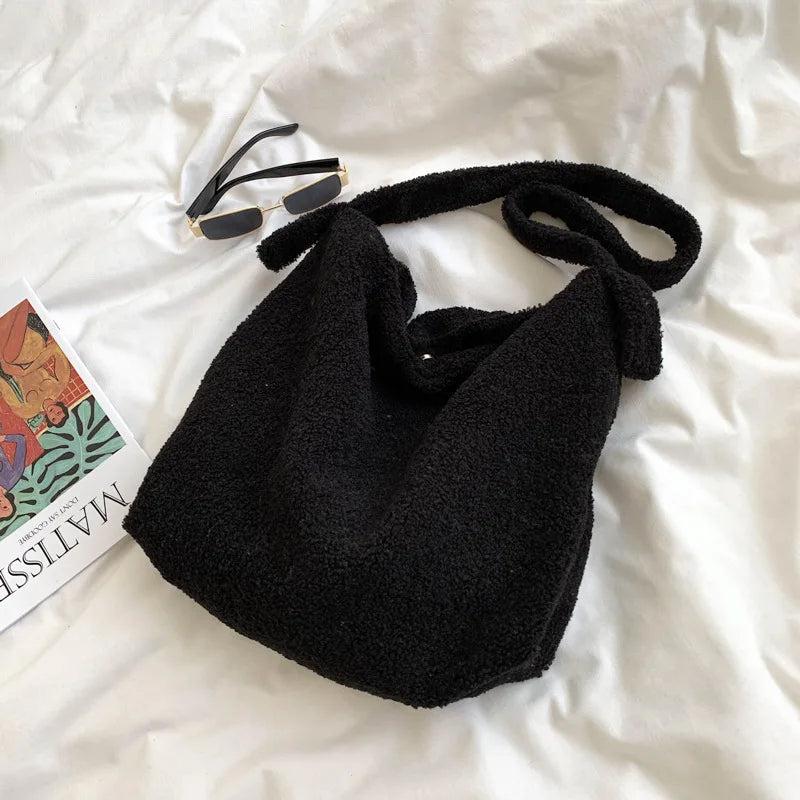 Women's Felt Shopper Bag Large Capacity Crossbody Tote
