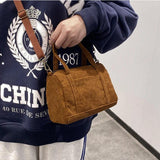 Women's Mini Corduroy Shoulder Bag Casual Purse
