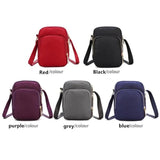 Women's Crossbody Zipper Shoulder Bag Multifunction Handbag Wristlet Purse