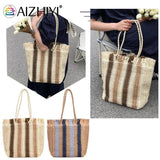 Straw Woven Shoulder Bag for Women Summer Beach Travel Totes