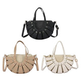 Straw & Leather Hand-woven Ladies Handbags Bohemia Beach Bag